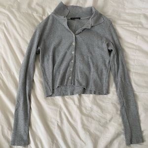 brandy melville grey top